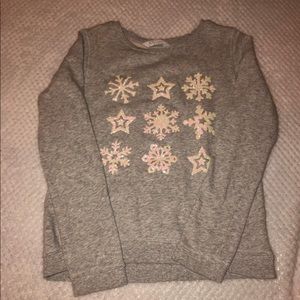 Gray Snowflake Sweatshirt